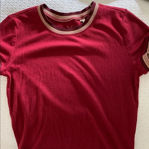 Pacsun Maroon Fitted Top - Picture 3 of 4